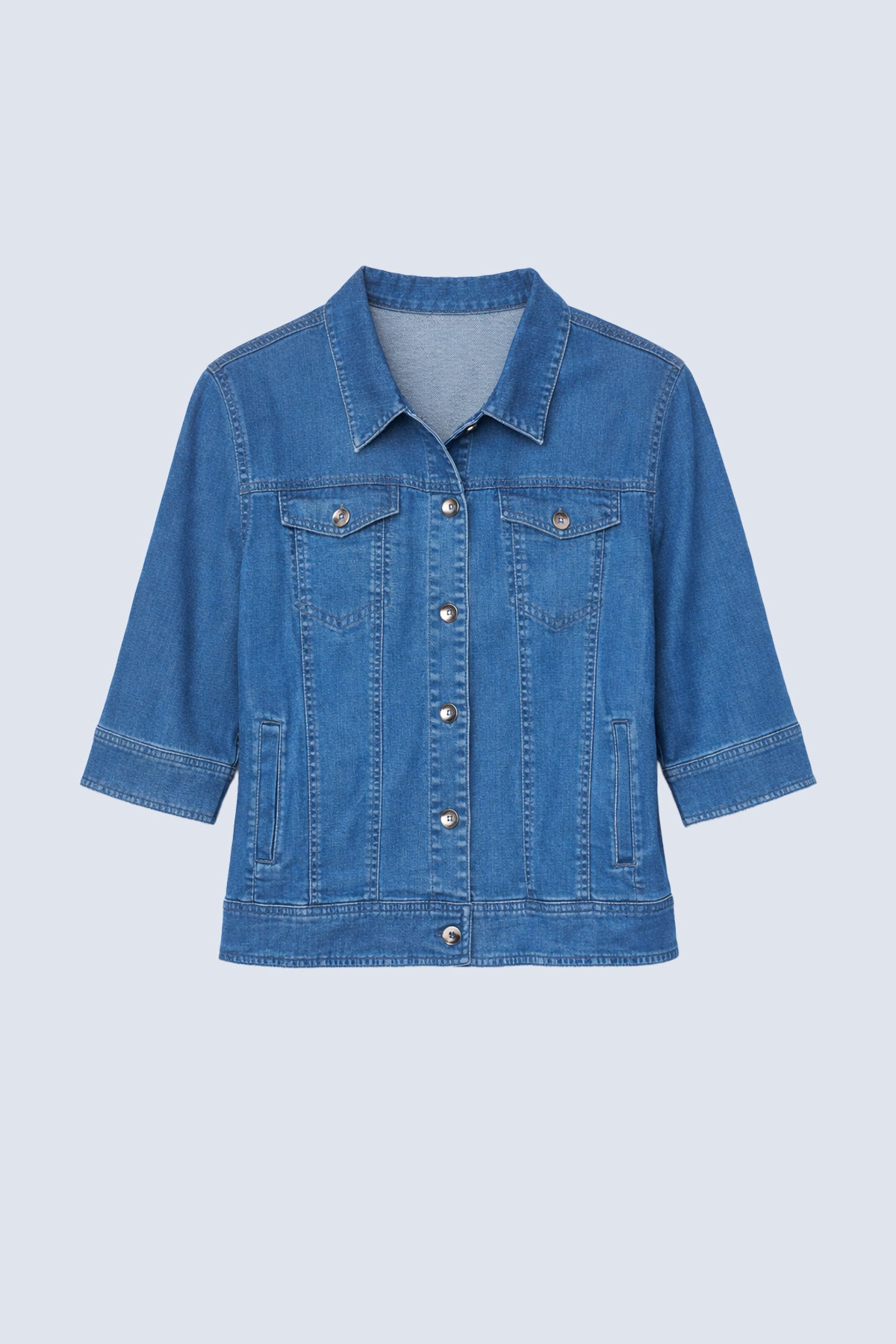 La veste en denim Tencel unie