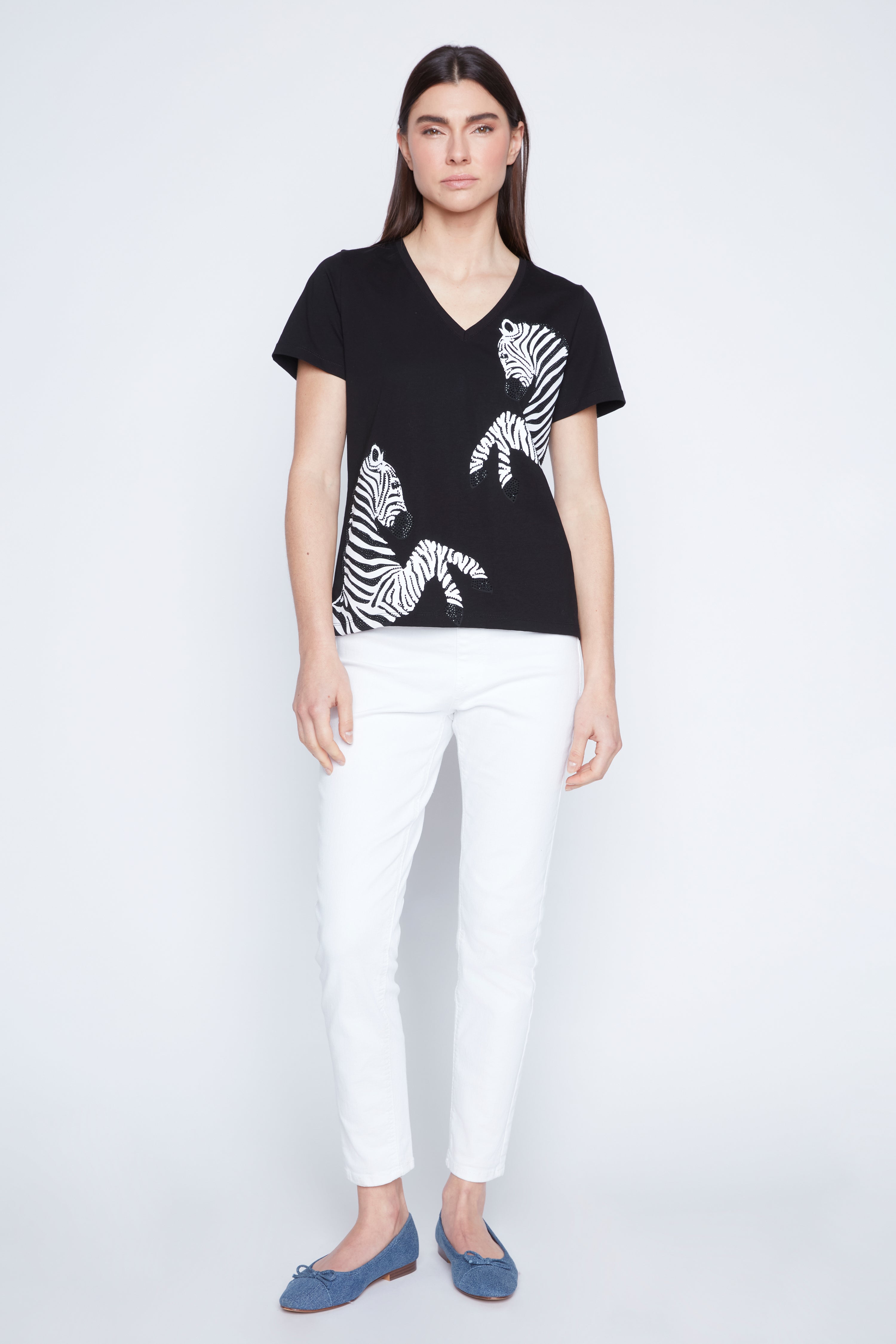 Zebra screen design t-shirt