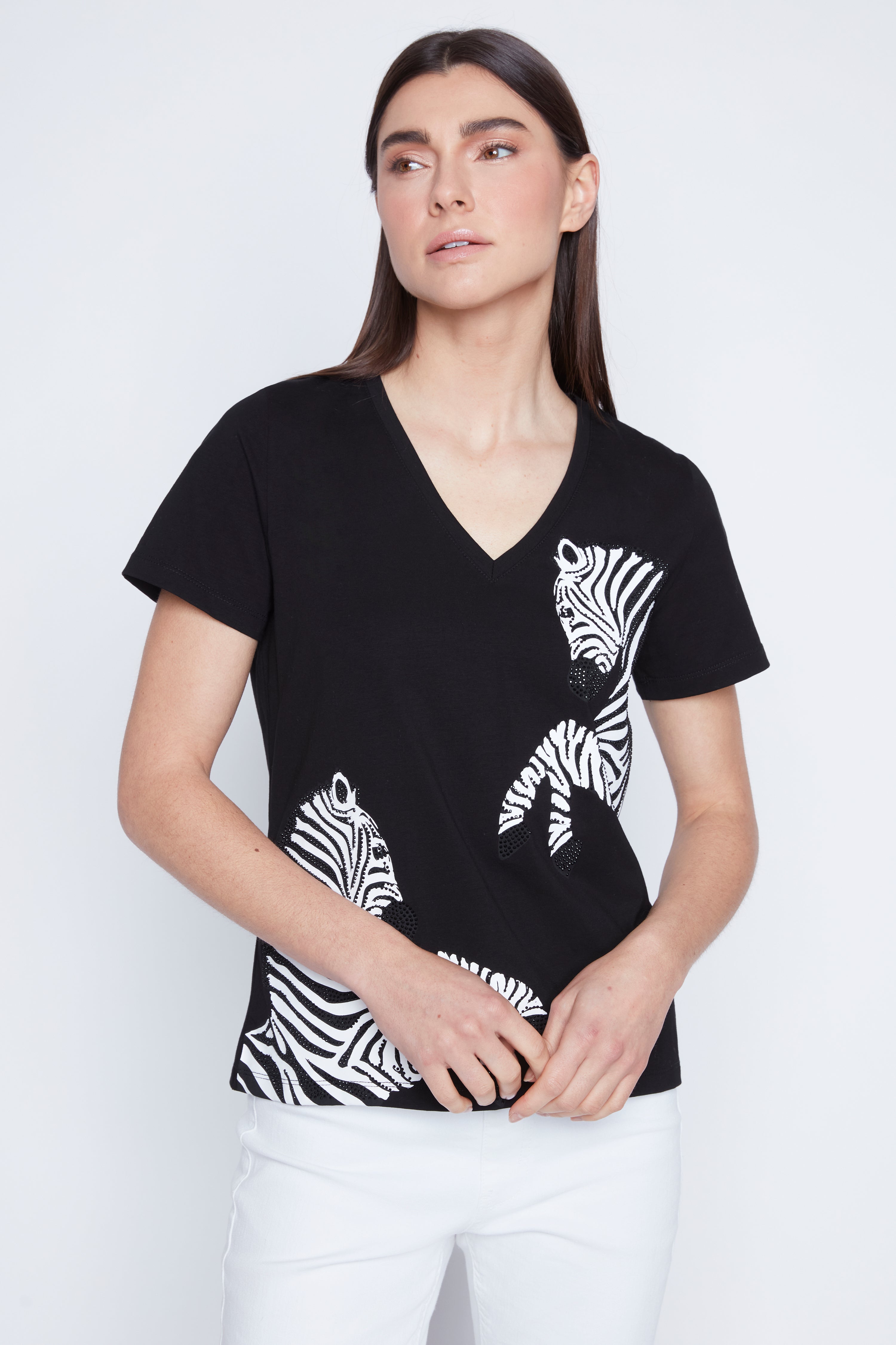 Zebra screen design t-shirt