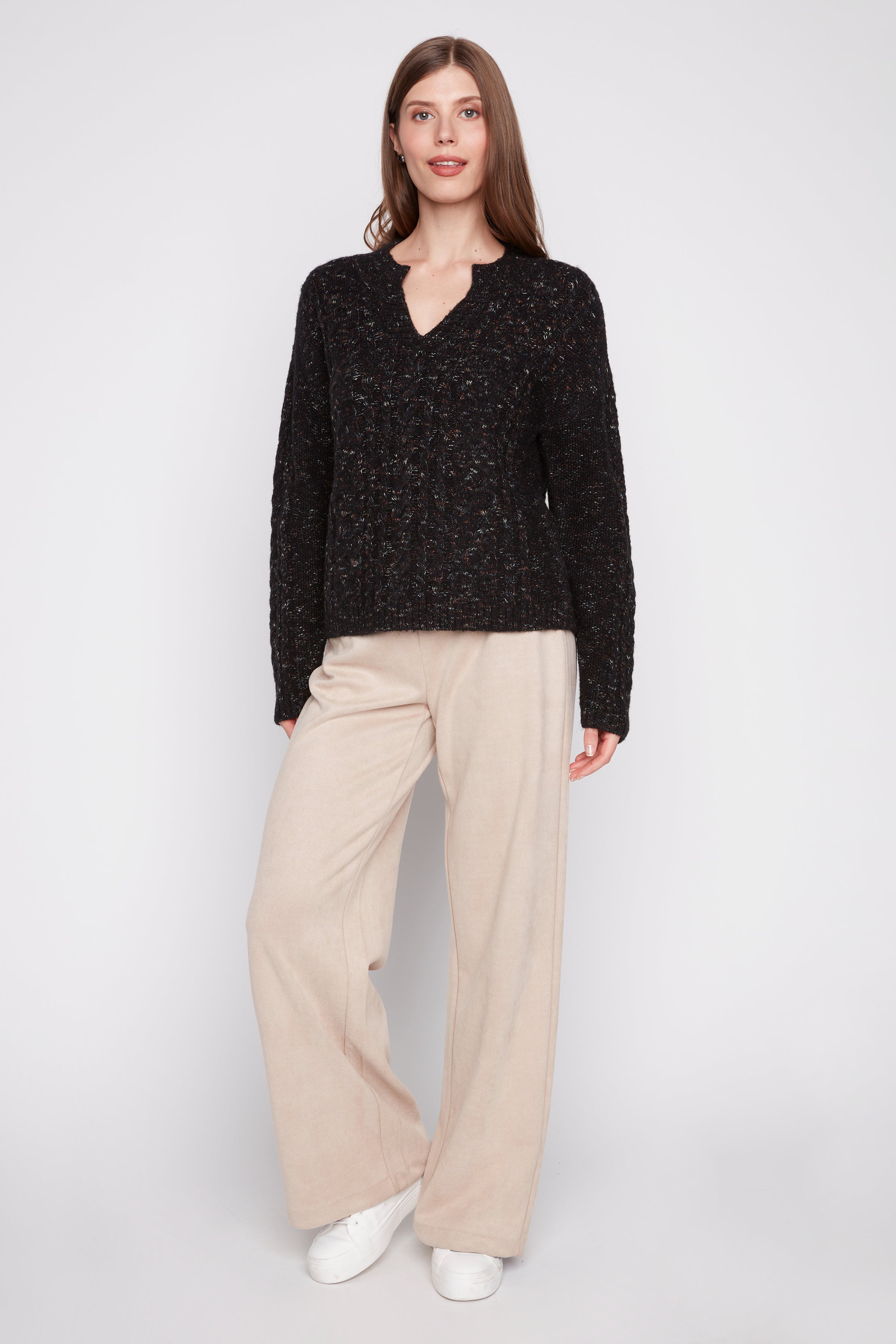 Pull on wide leg pant