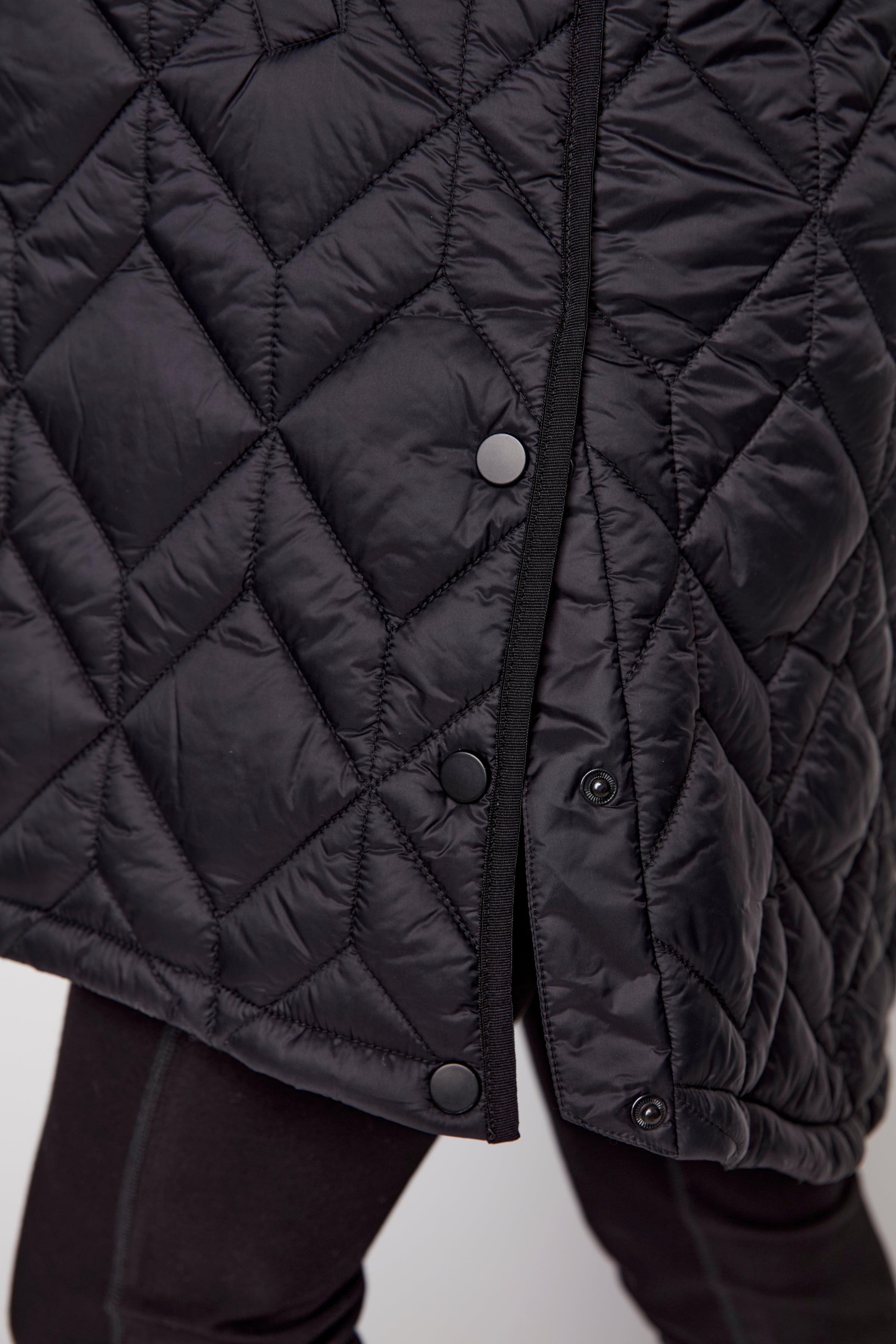 Zip front quilted vest