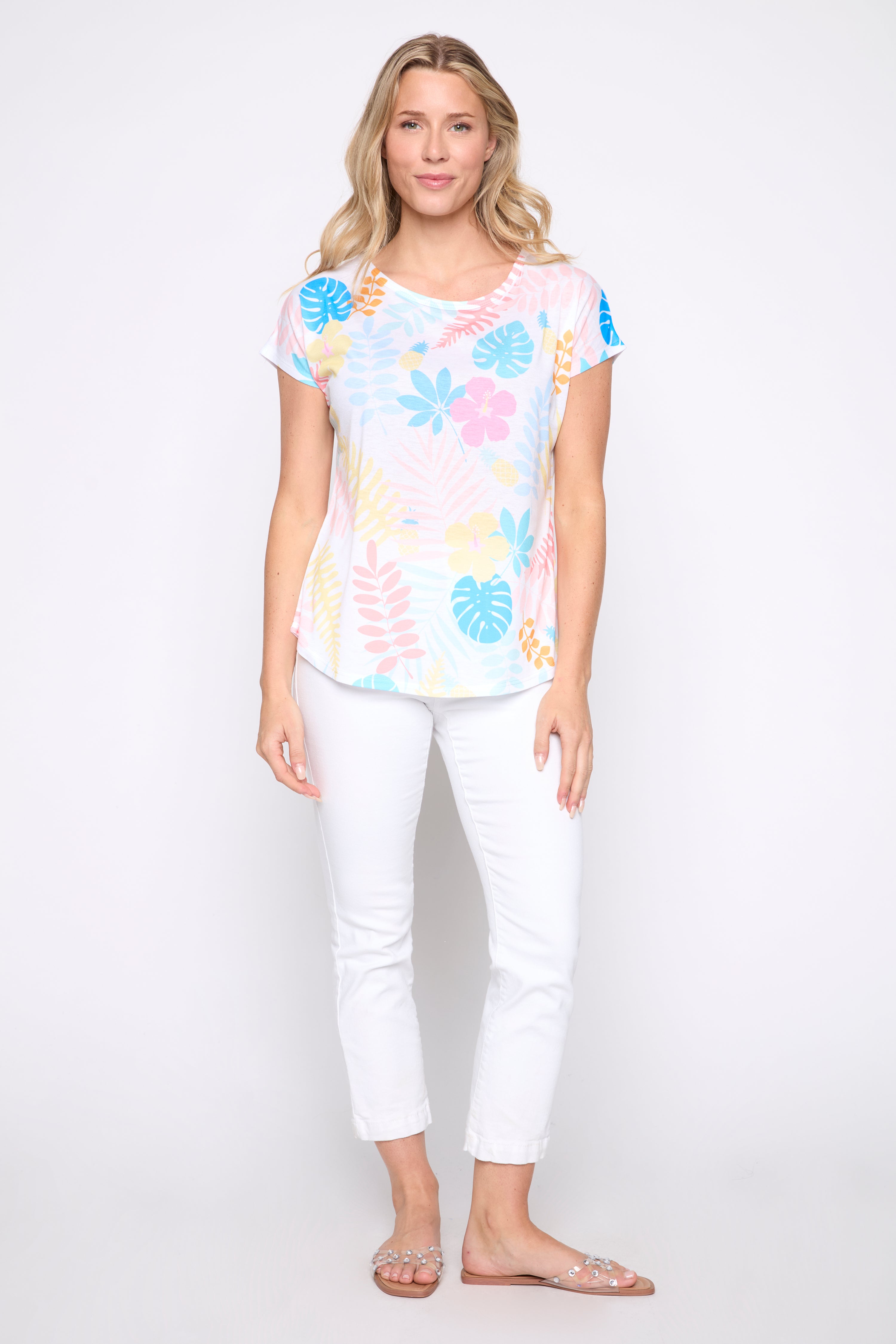 Leaves print t-shirt