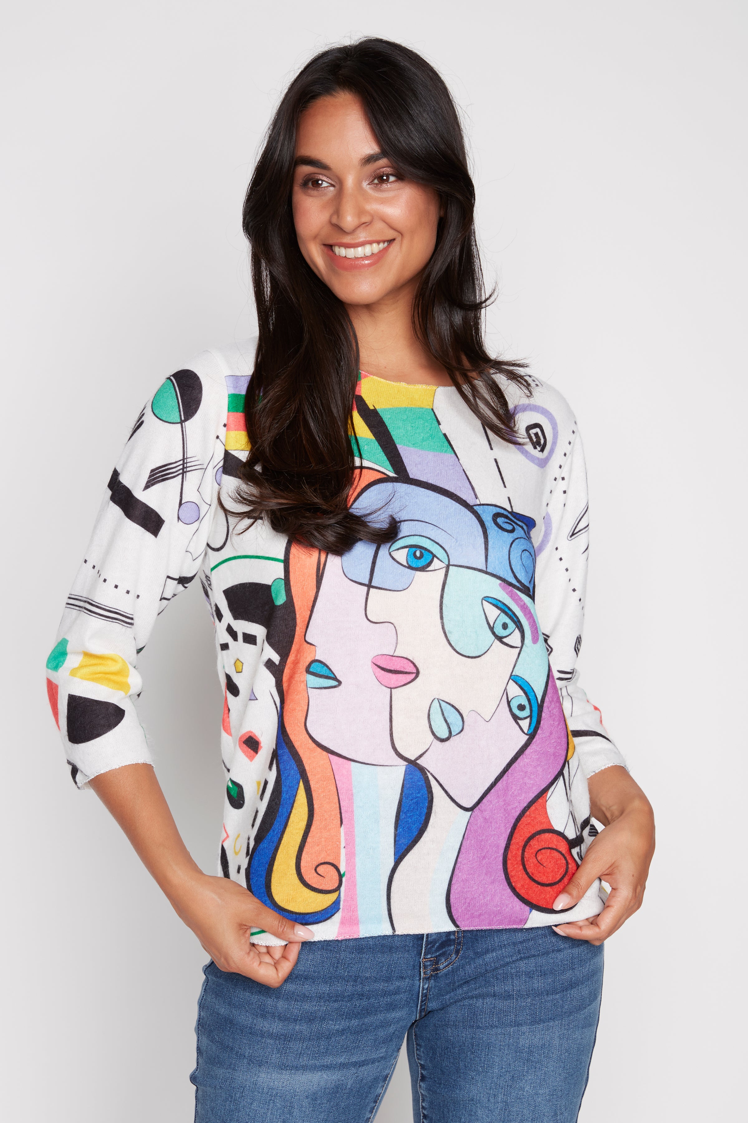 Abstract picasso top