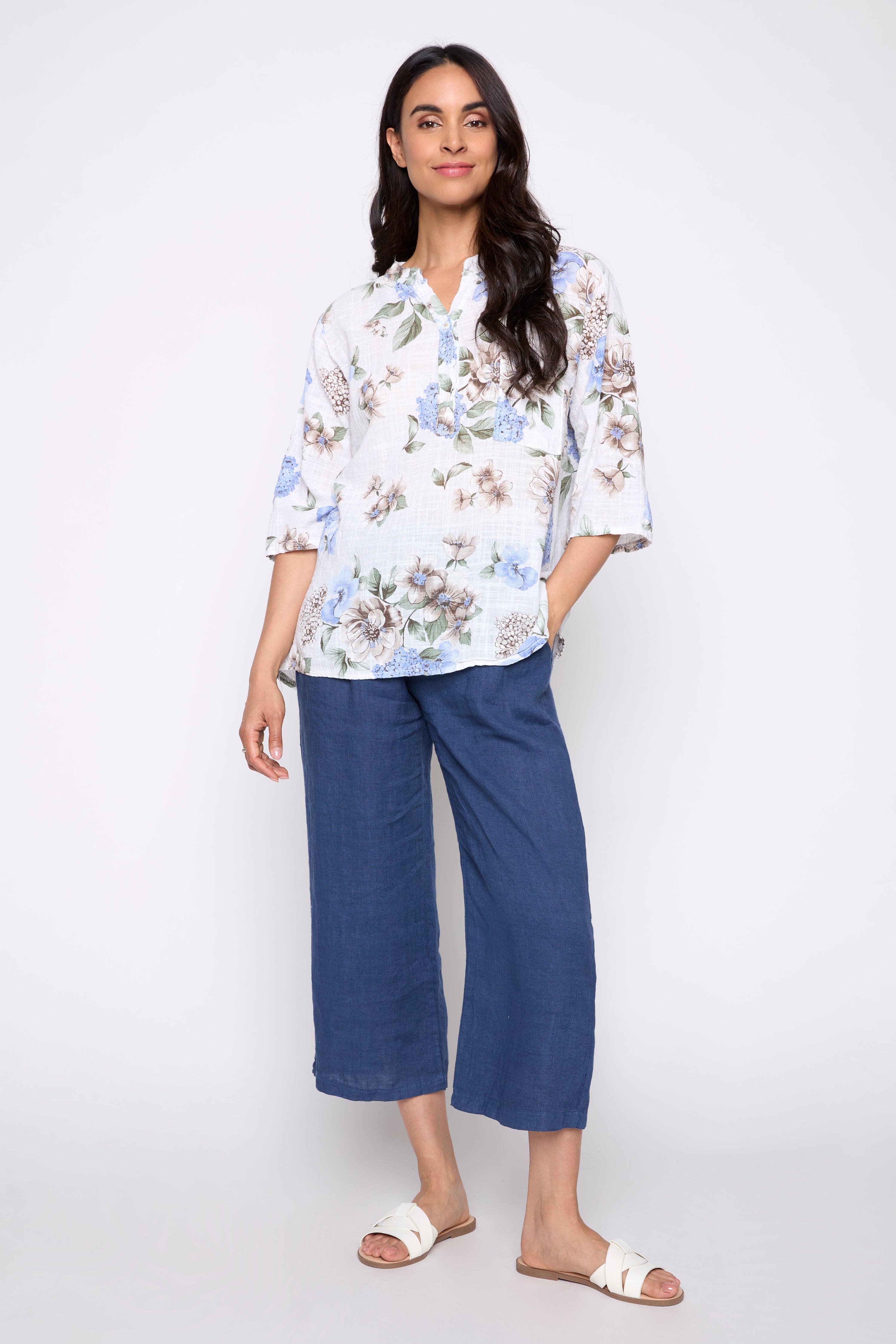 【完売品】Gajess ガジェス Marguerite Blouse Floral print cotton gauze blouse