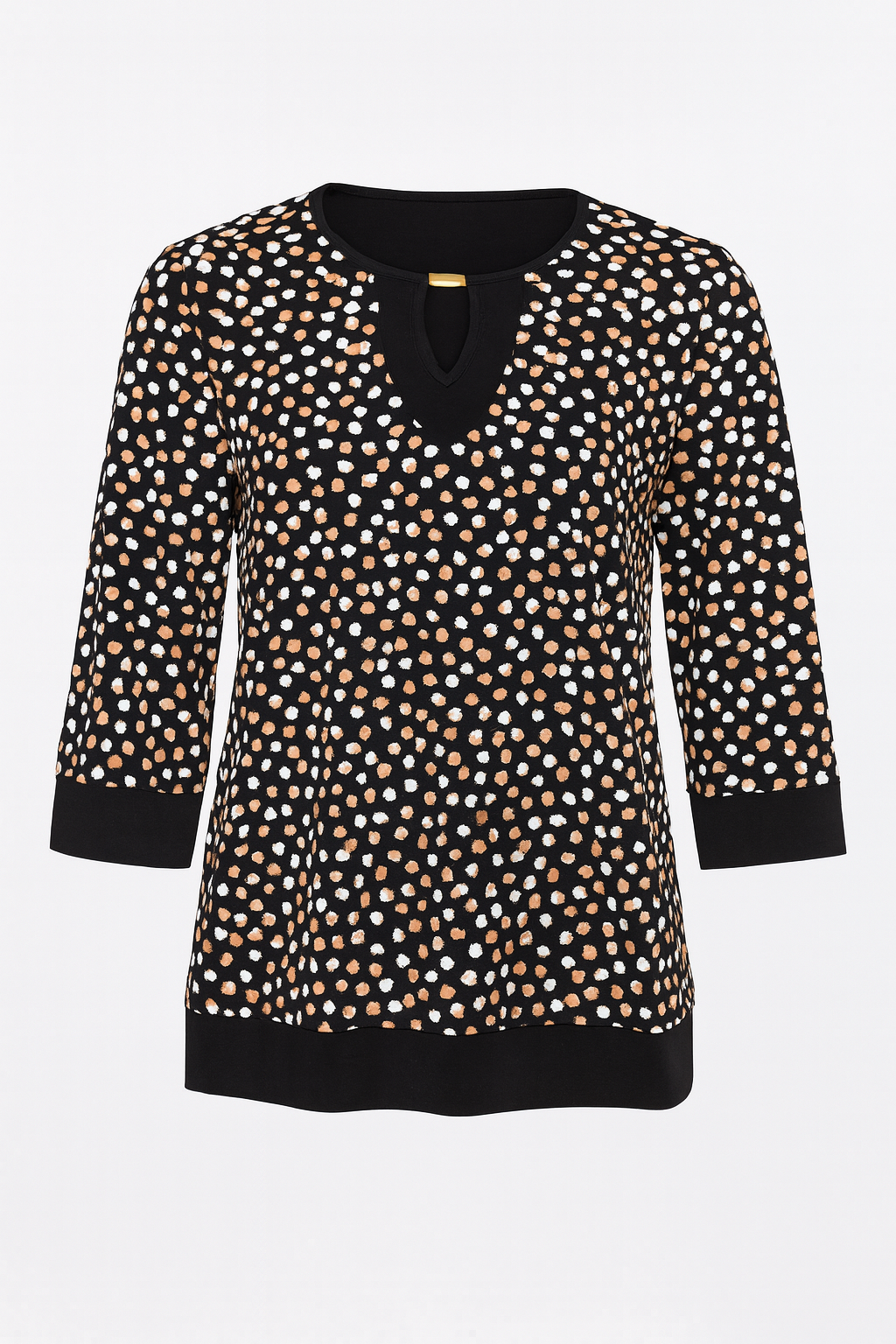 Contrast trim tunic