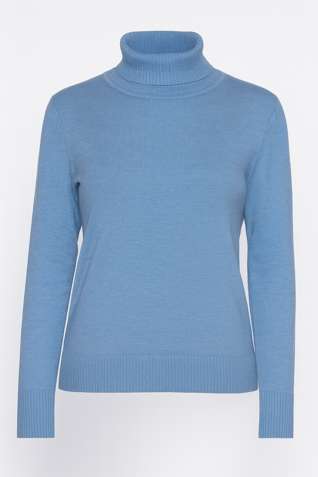 Solid turtleneck sweater