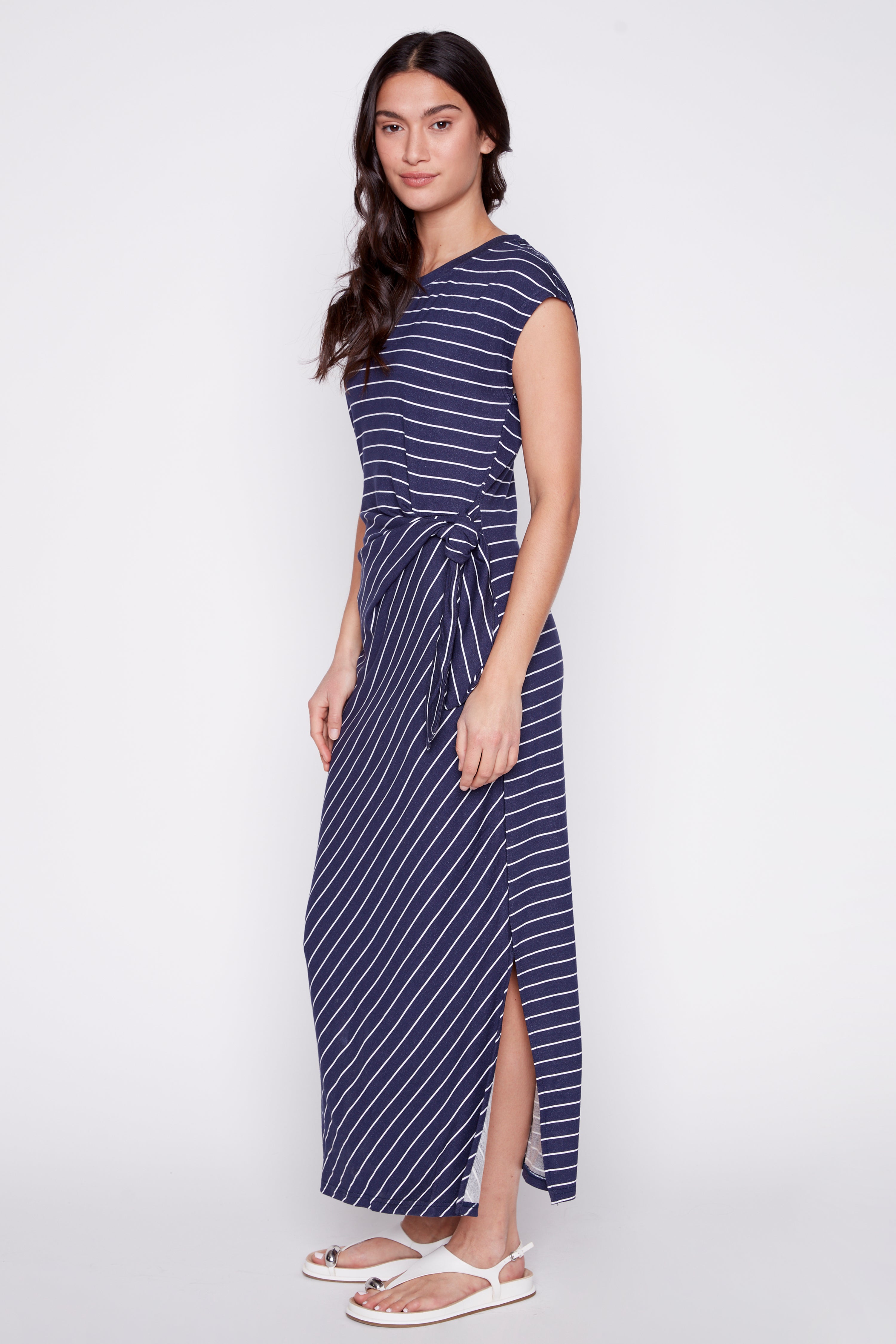 Stripe jersey dress