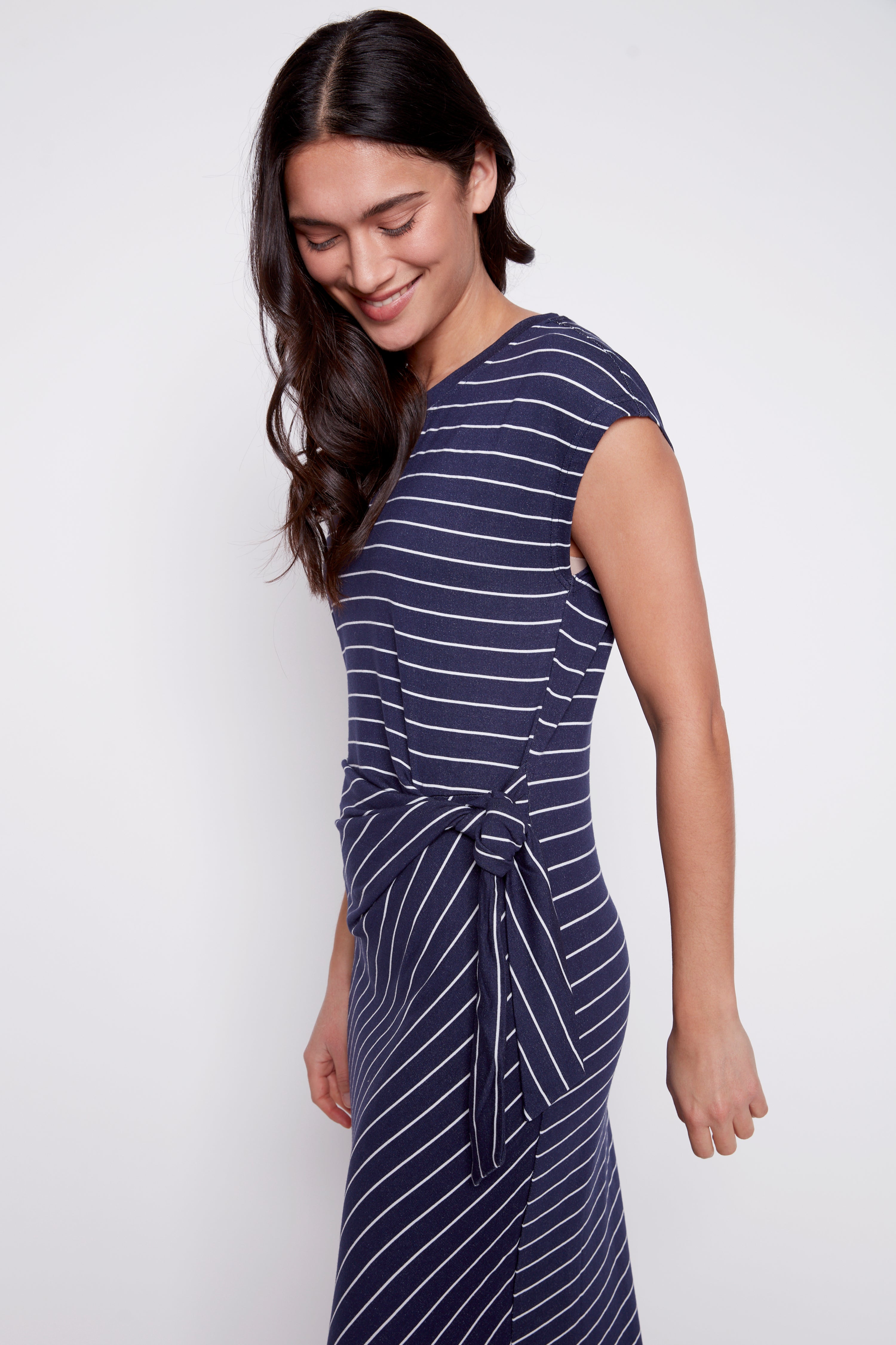 Stripe jersey dress