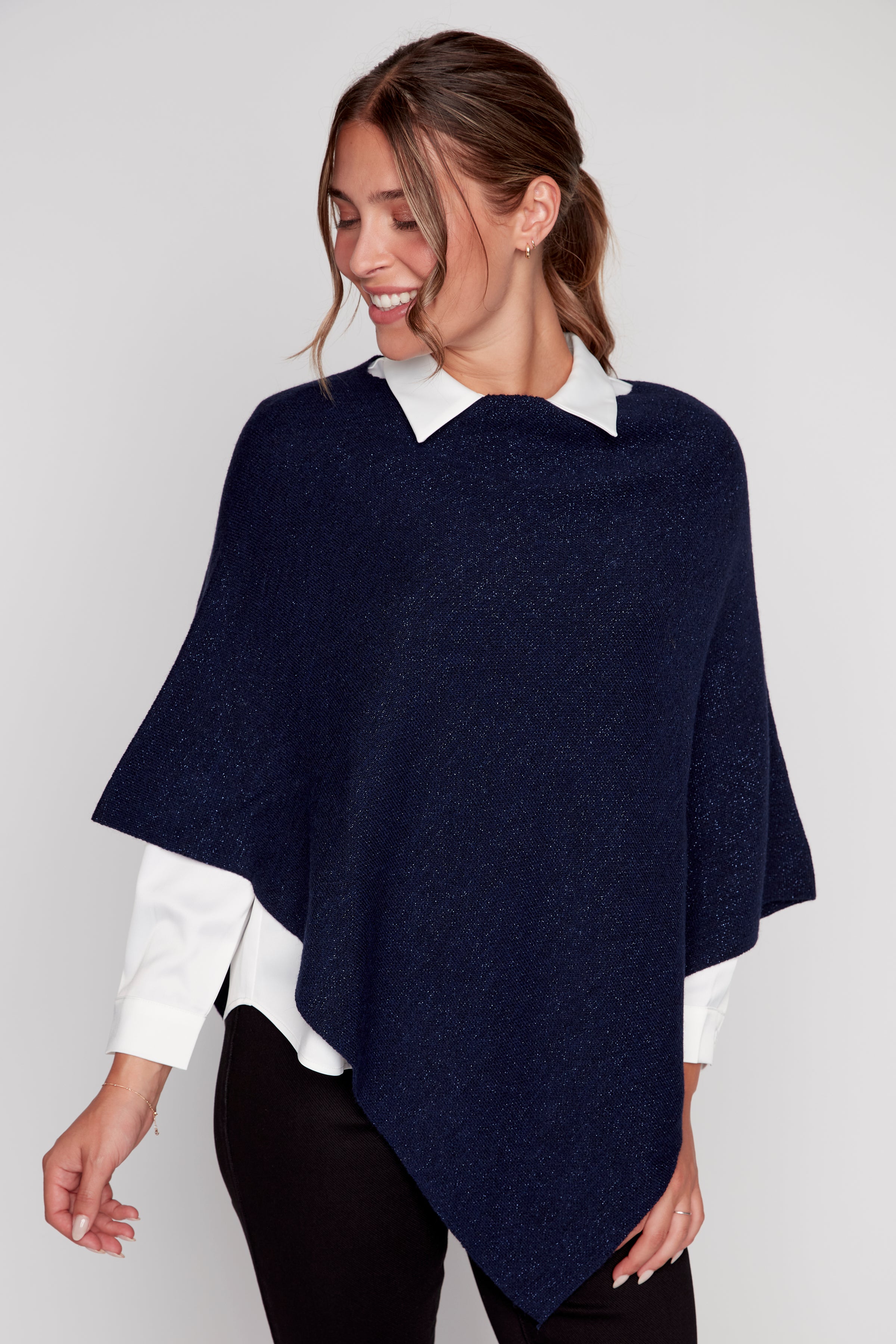 Lurex poncho