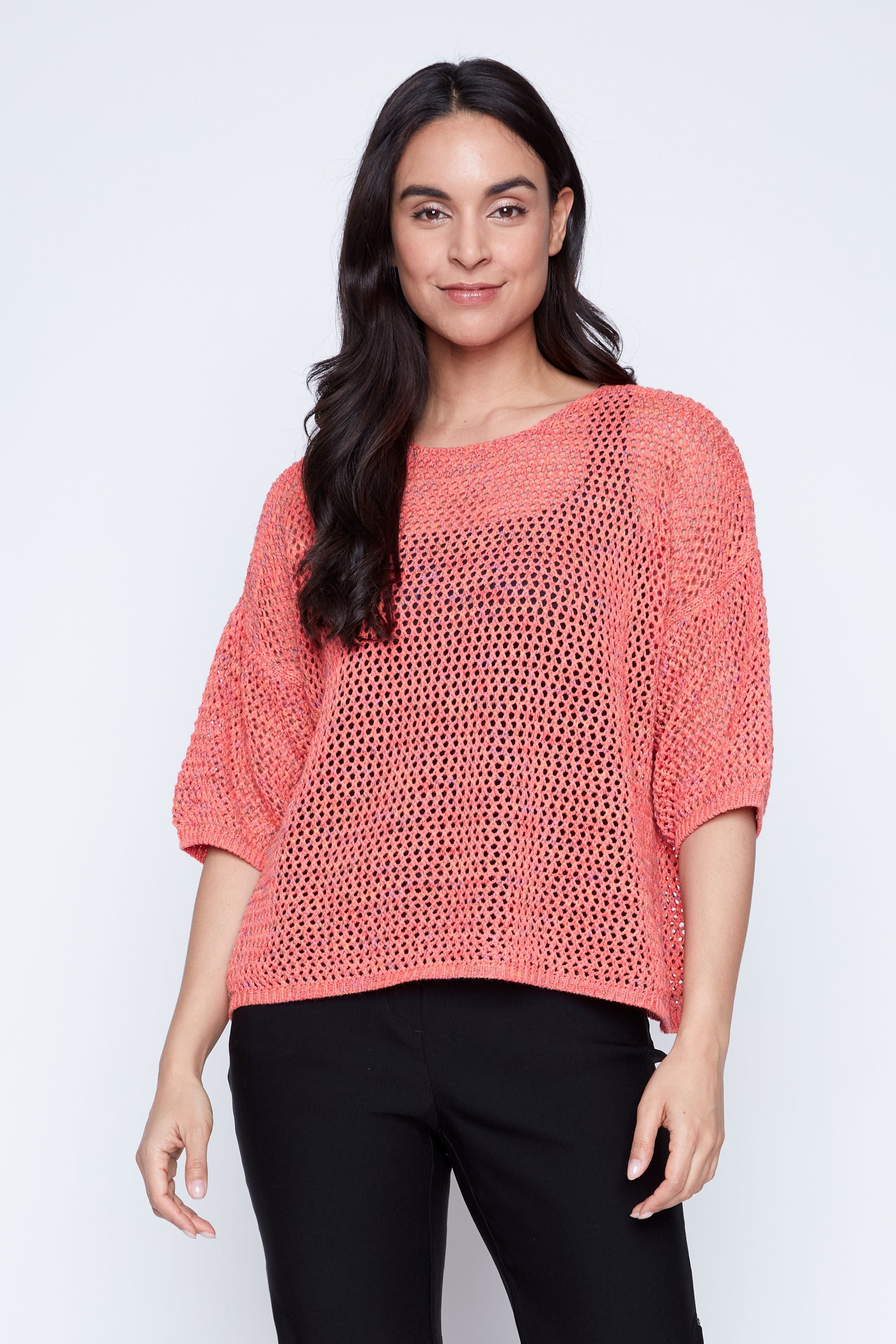 Cotton crochet sweater