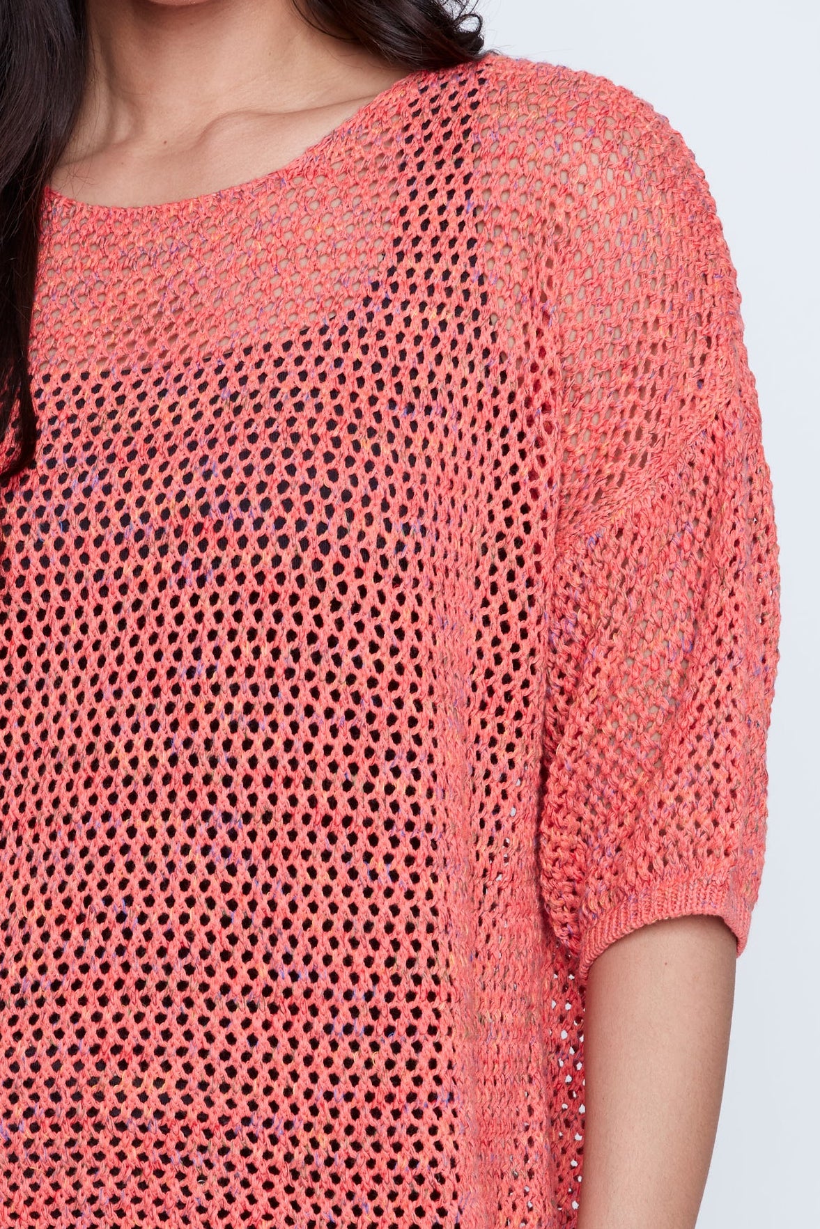 Cotton crochet sweater