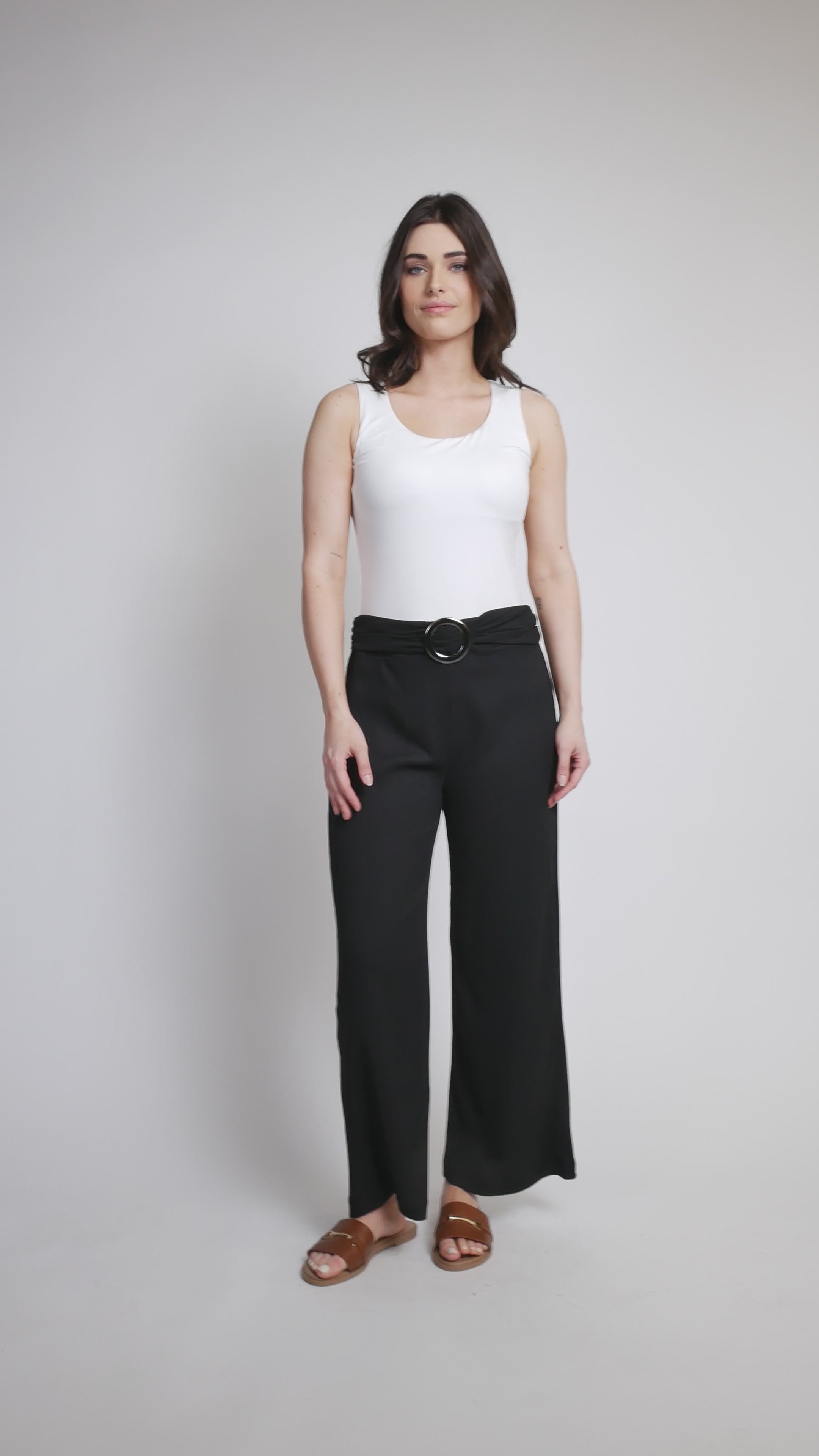 Pull on jacquard pant