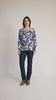 Printed Crew Neck Cotton Sweater in blue video