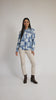 Abstract Print Cowl Neck Top in blue video