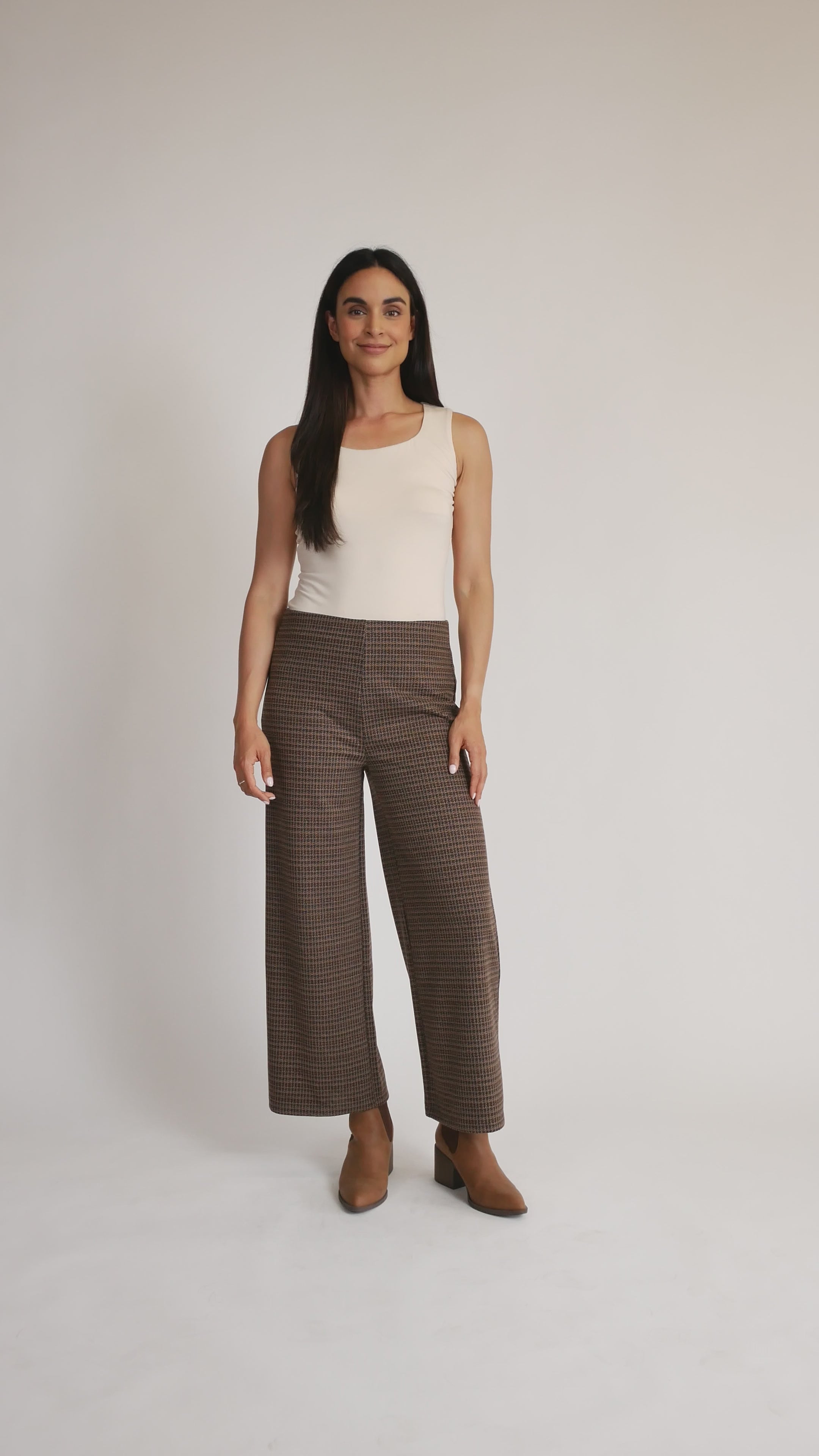Wide Leg PDR Pant in brown multi video