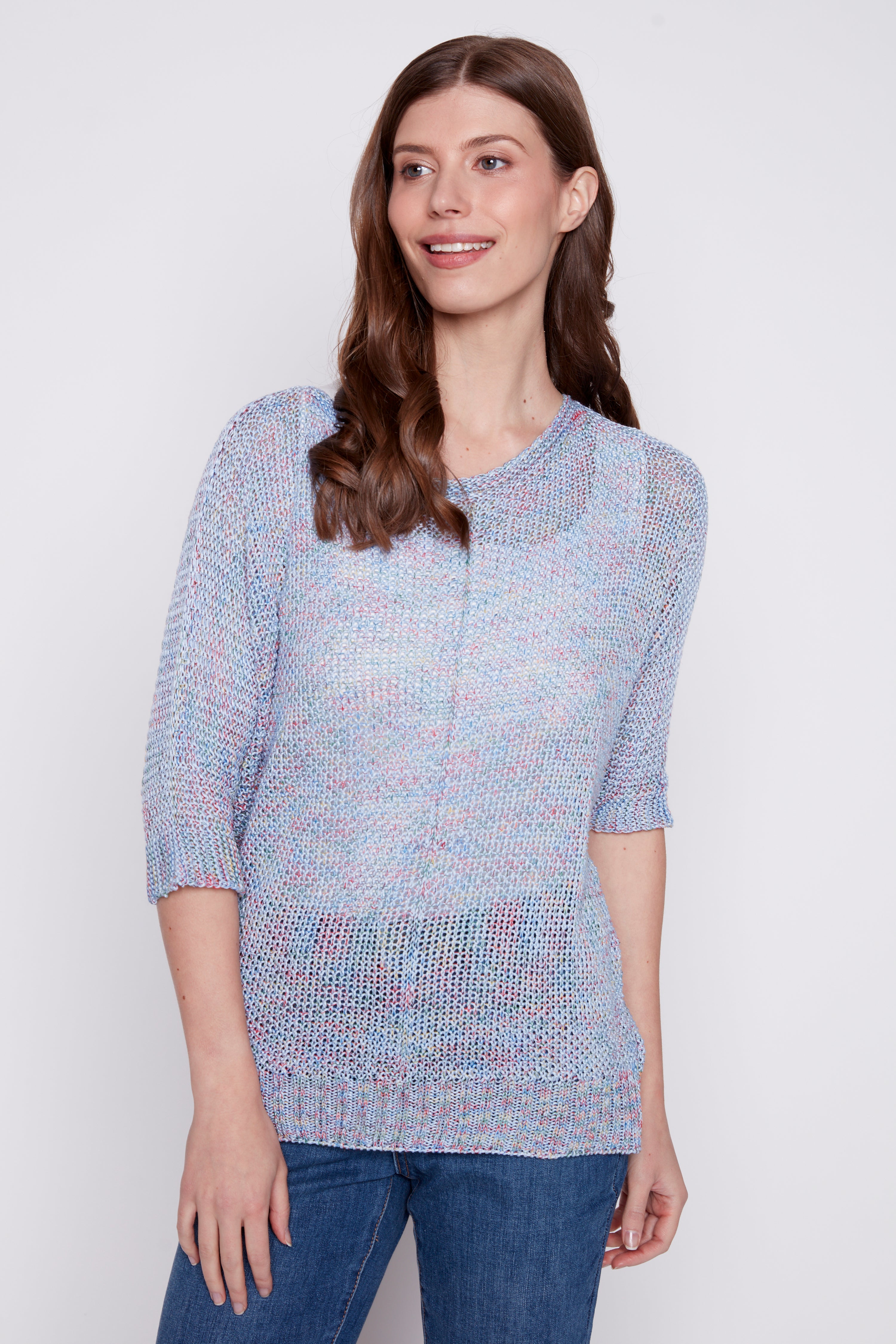 Le pull en maille unie