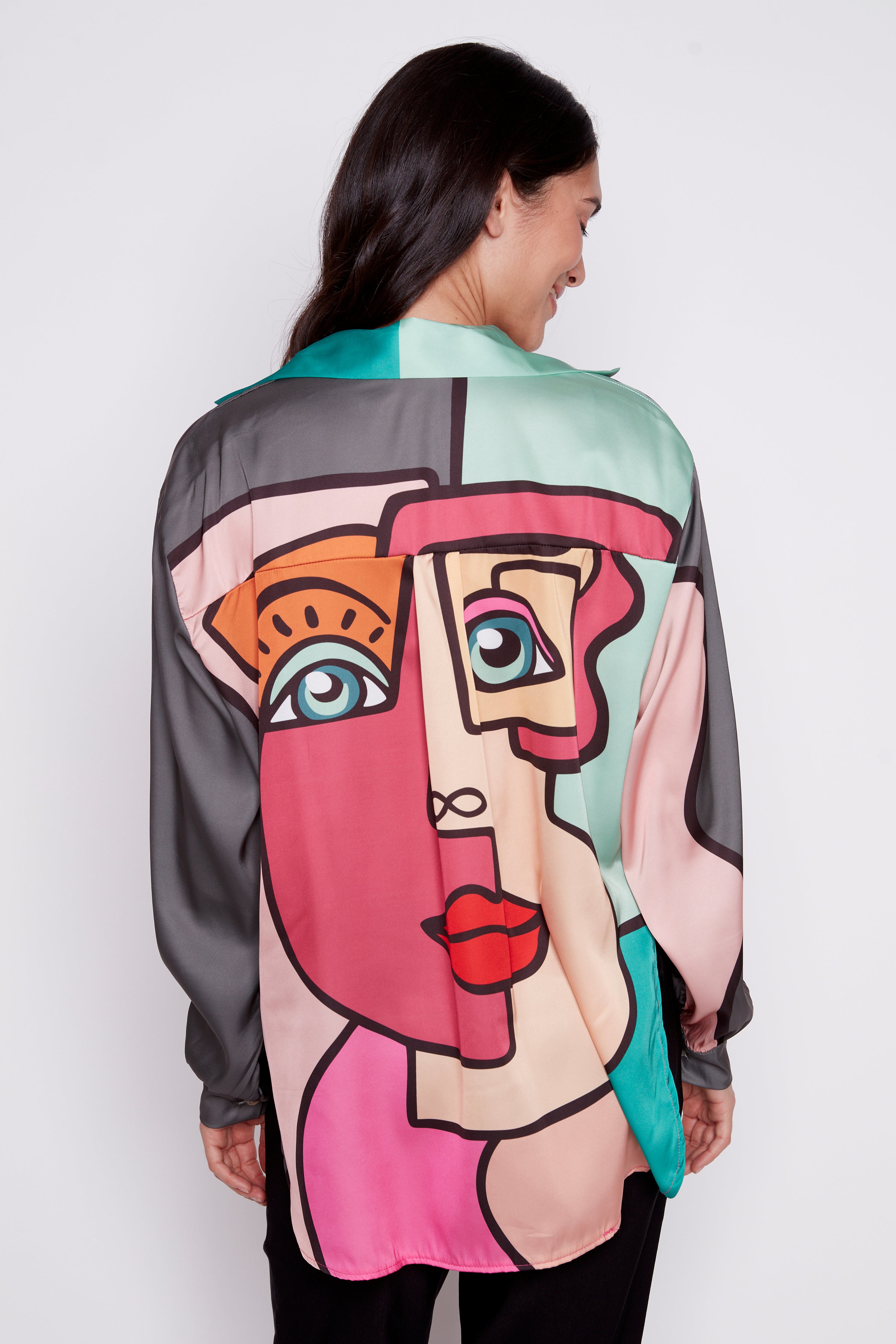 La blouse imprimé Picasso coloré